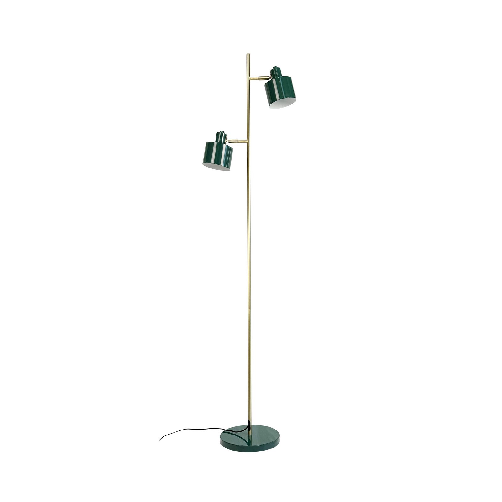 Dyberg Larsen vloerlamp Ocean, donkergroen, 160 cm, 2-lamps.