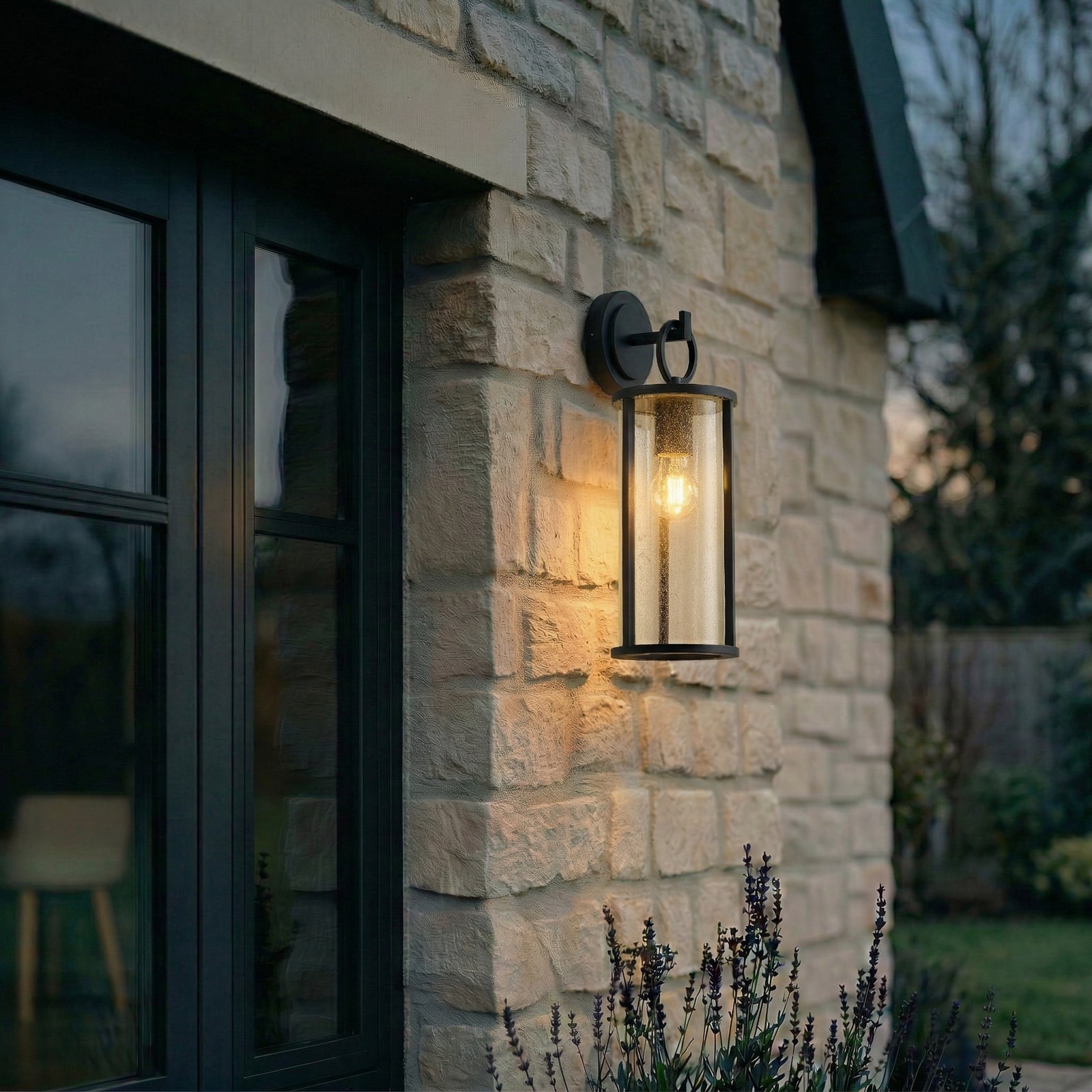 Lucande āra sienas lampas Emmeline, burbuļi, alumīnijs, augstums 45cm