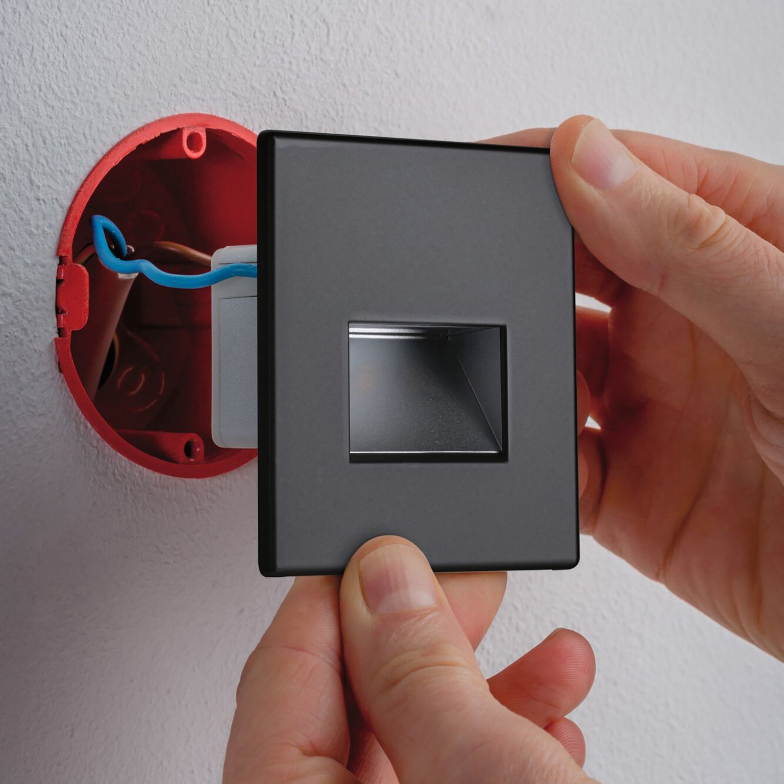EDGE LED-Wandeinbauleuchte schwarz matt - Paulmann