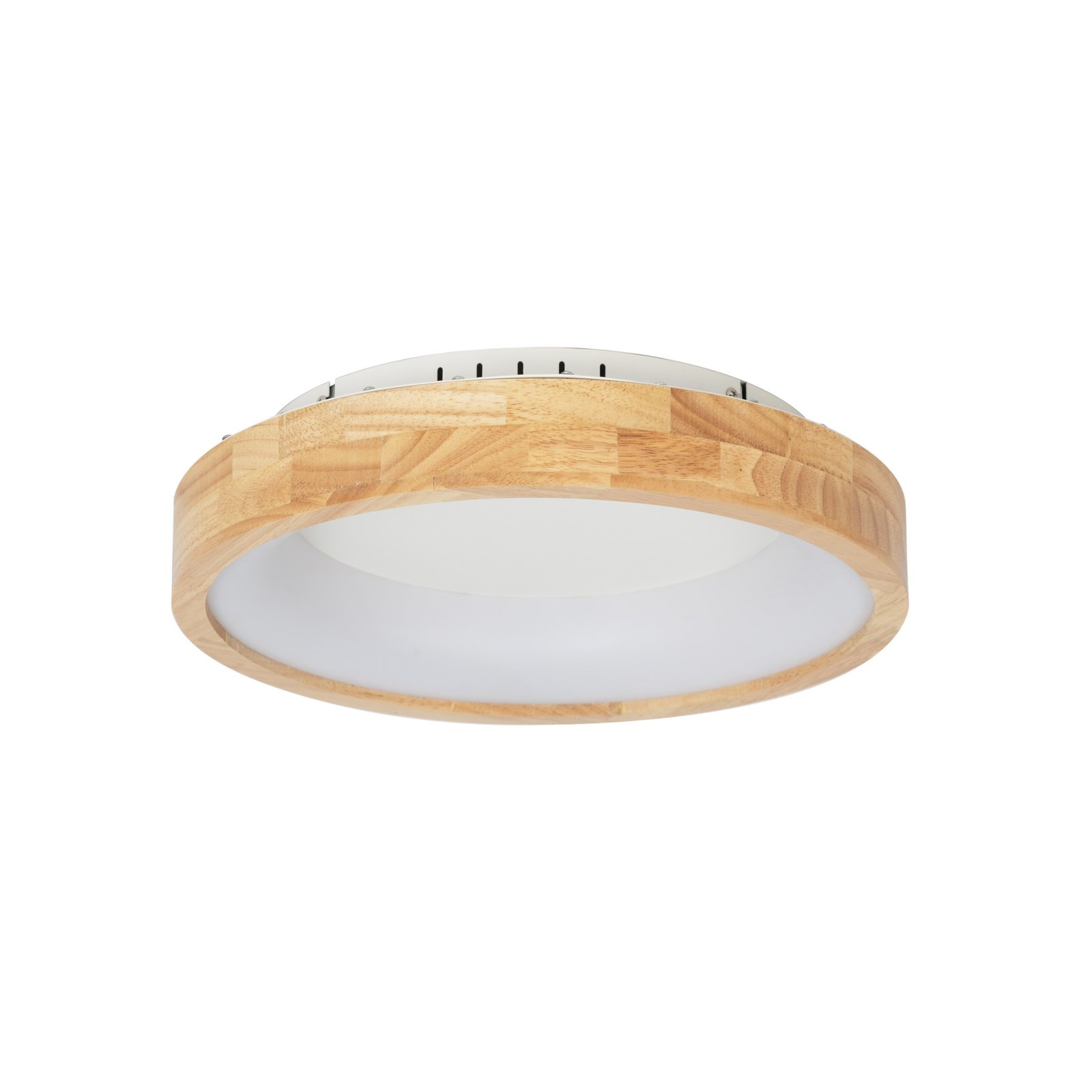 Lucande LED-Deckenleuchte Samvel, Ø 40 cm, Holz