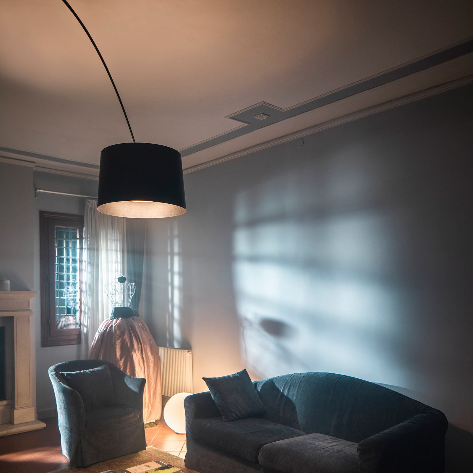 Twiggy LED-Stehleuchte schwarz - Foscarini