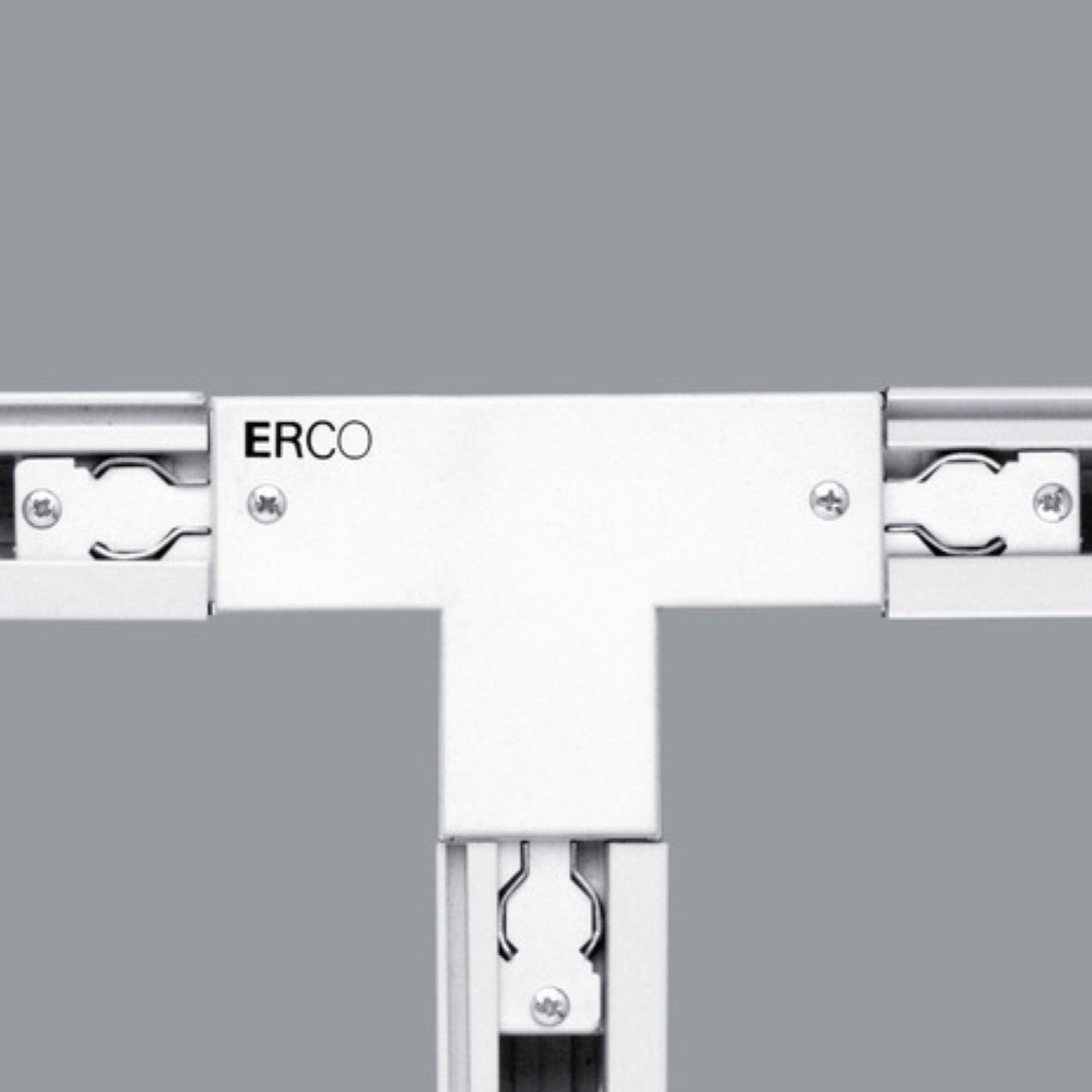 ERCO 3-fase-T-verbinder aardedraad links, wit