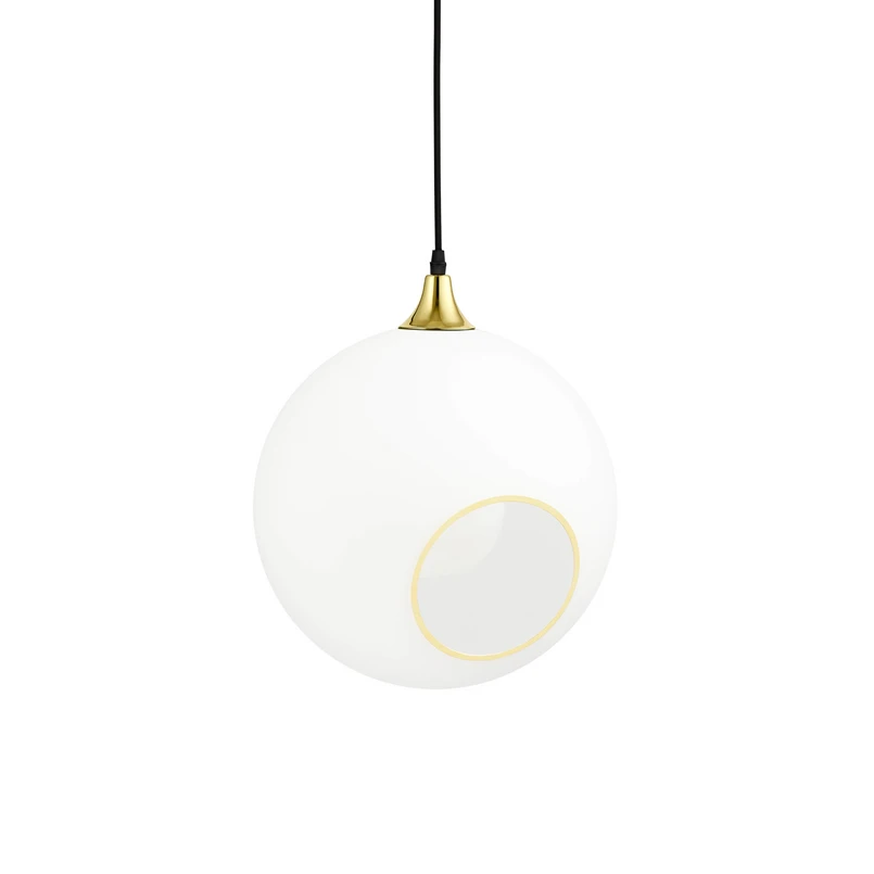 DESIGN BY US – Ballroom Pendelleuchte XL Snow White m/Gold Sockel