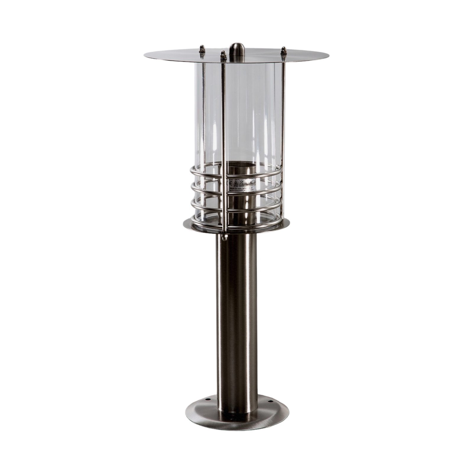 Elegant stainless steel pillar lamp Miko