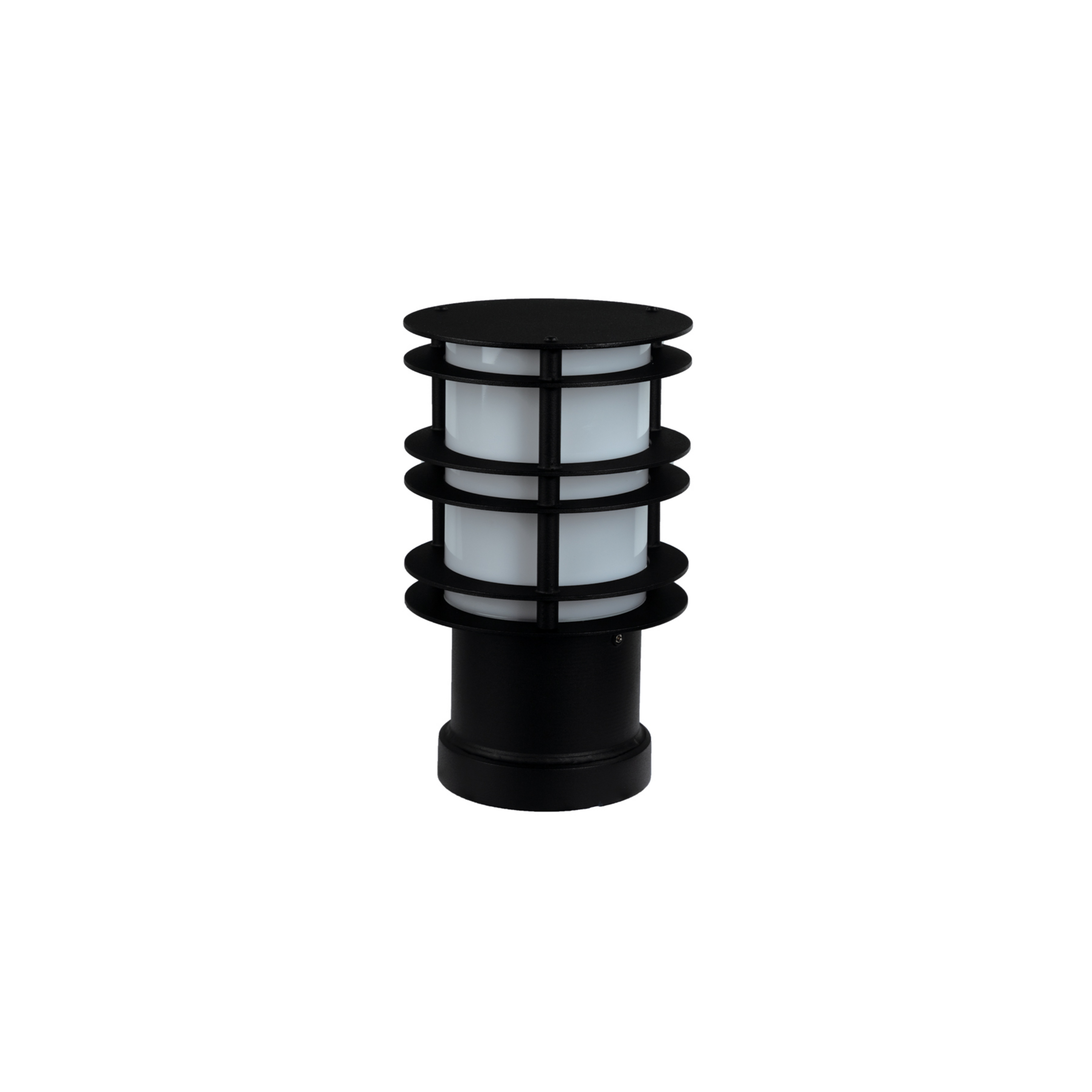 Potelet Stockholm, 28 cm, noir, ancrage au sol, E27 - Norlys