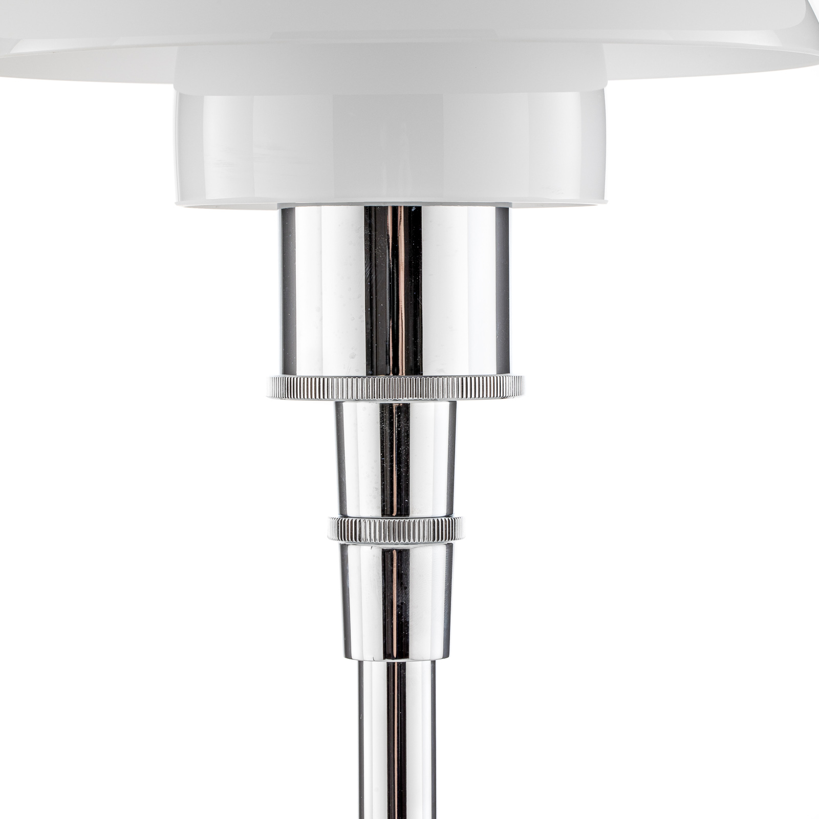 PH 4 1/2-3 1/2 table lamp chrome/white