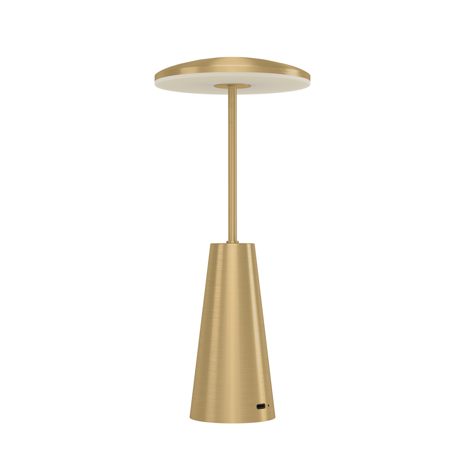 Lampada a LED ricaricabile Piccola, color ottone, altezza 28 cm, IP54 Lampada a LED ricaricabile Piccola, color ottone, altezza 28 cm, IP54