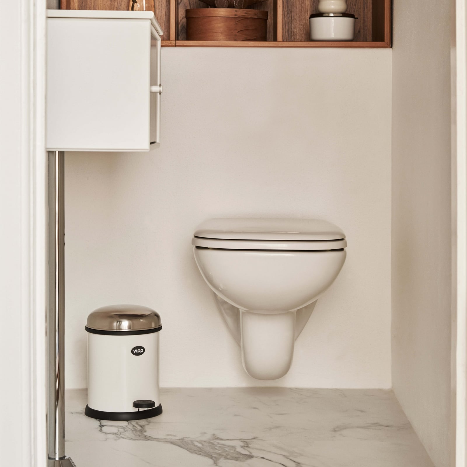 Kanta za smeće Vipp12, bijela, 3 l, čelik - Vipp