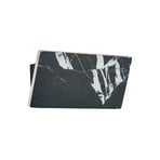 Applique murale LED Selena, largeur 20 cm, noir, pierre artificielle