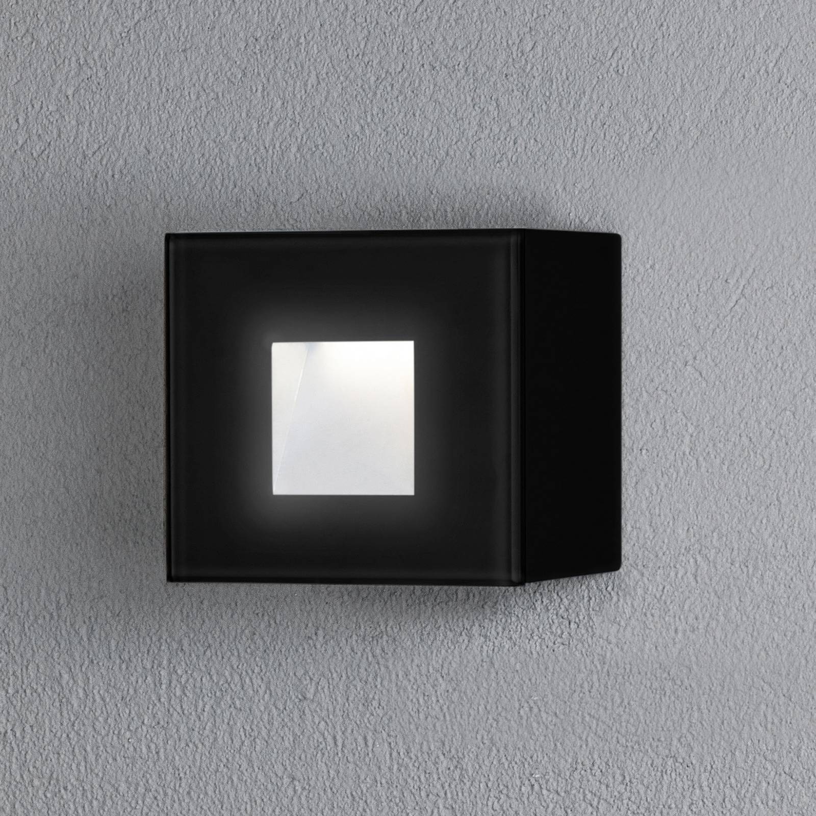 LED-Außenwandleuchte Chieri, 8 x 8 cm, schwarz