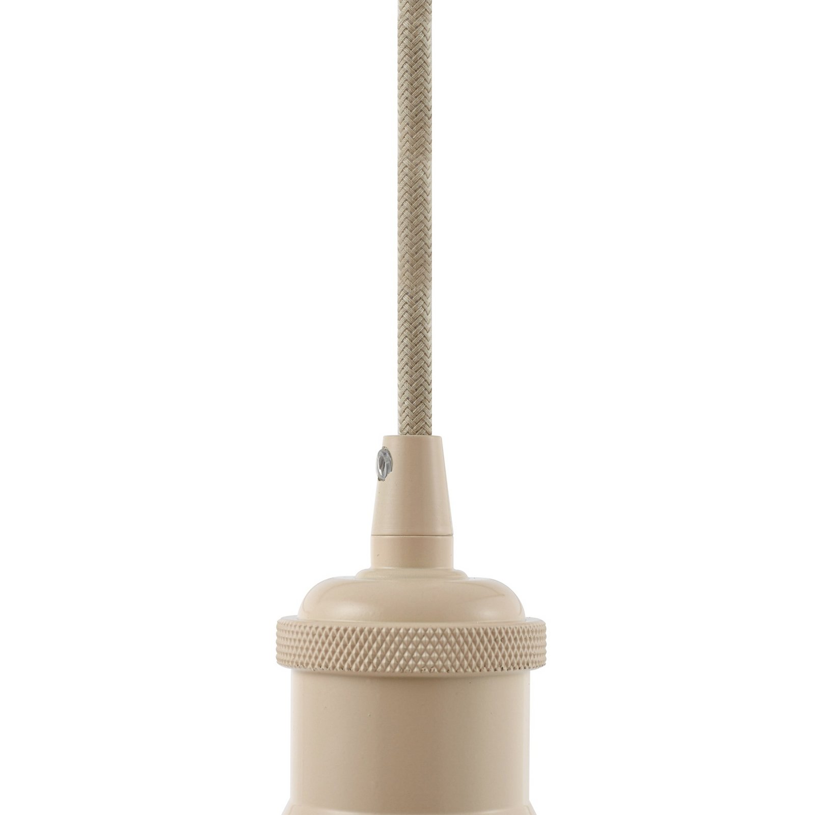 Hattie pendant light, E27 socket, Ø 5 cm, beige, metal - Lindby Hattie pendant light, E27 socket, Ø 5 cm, beige, metal - Lindby