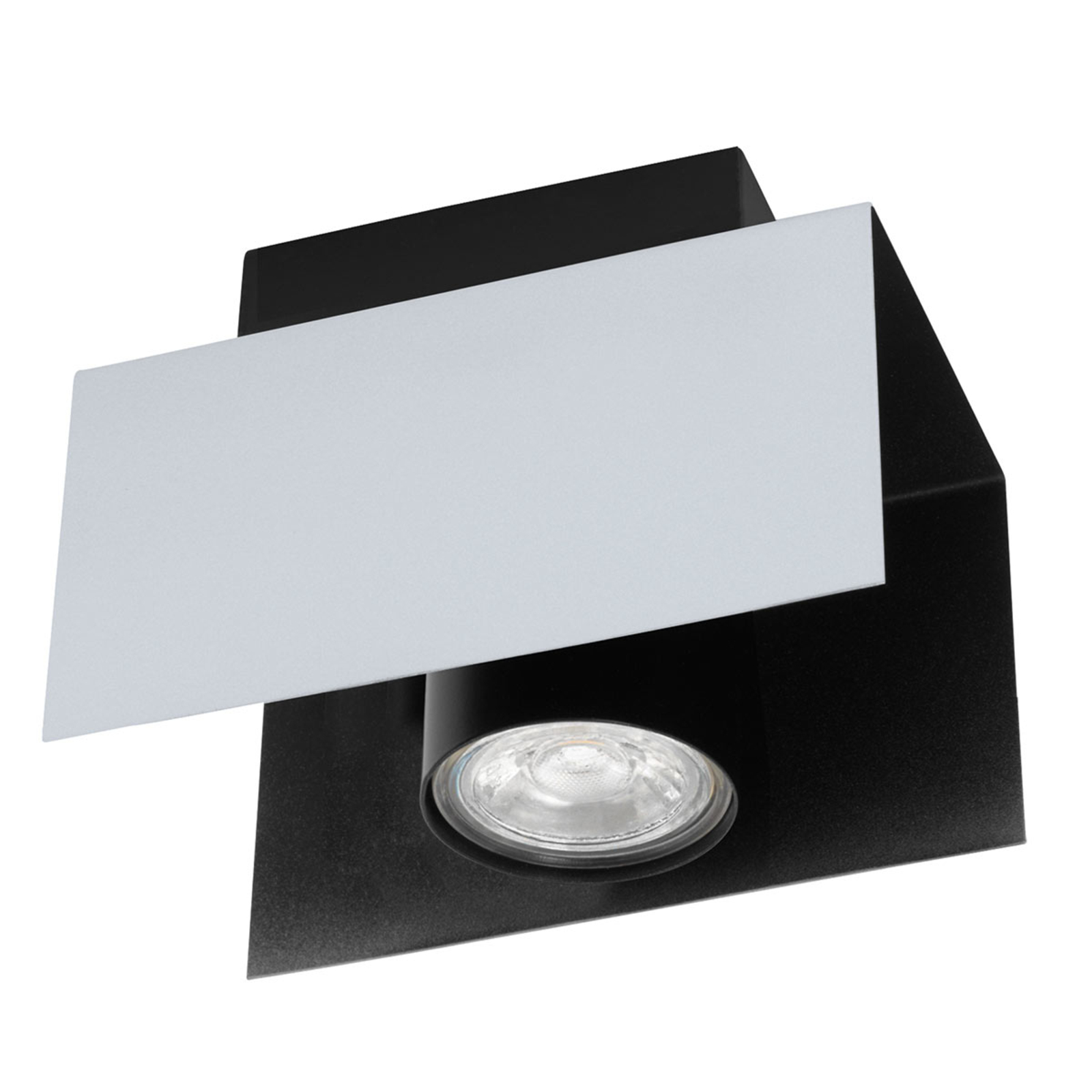 EGLO Viserba LED ceiling light 12 cm, for Living / Dining Room, steel, GU10, 5 W, energy efficiency: A++, L: 12 cm, W: 8.5 cm, H: 11.5 cm