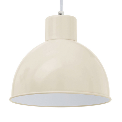 Lampa wisząca ANDRIN, piaskowa - białe wnętrze