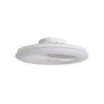 Vedin LED ceiling fan, Ø 45 cm, RGBW, dimmable, white, DC - Lindby