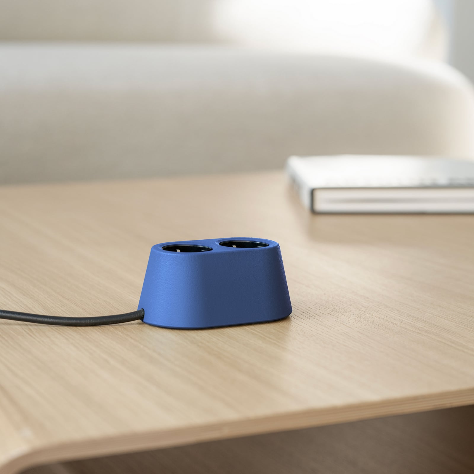 Prise NOMAD BLOCK bleue 1x type F + USB - Forming Function Prise NOMAD BLOCK bleue 1x type F + USB - Forming Function