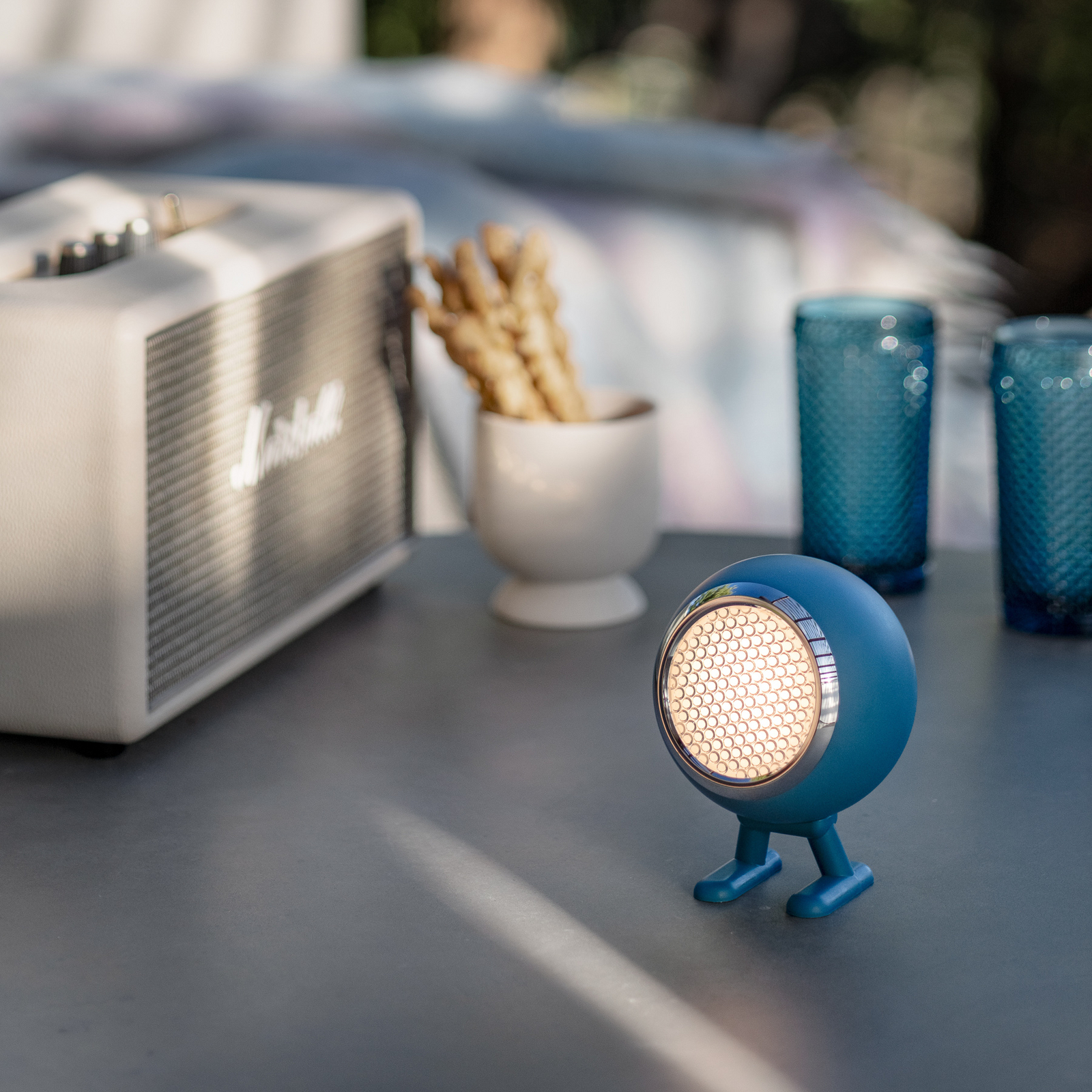 Norbitt 3.0 LED rechargeable desk lamp, blue, CCT - MR. WATTSON