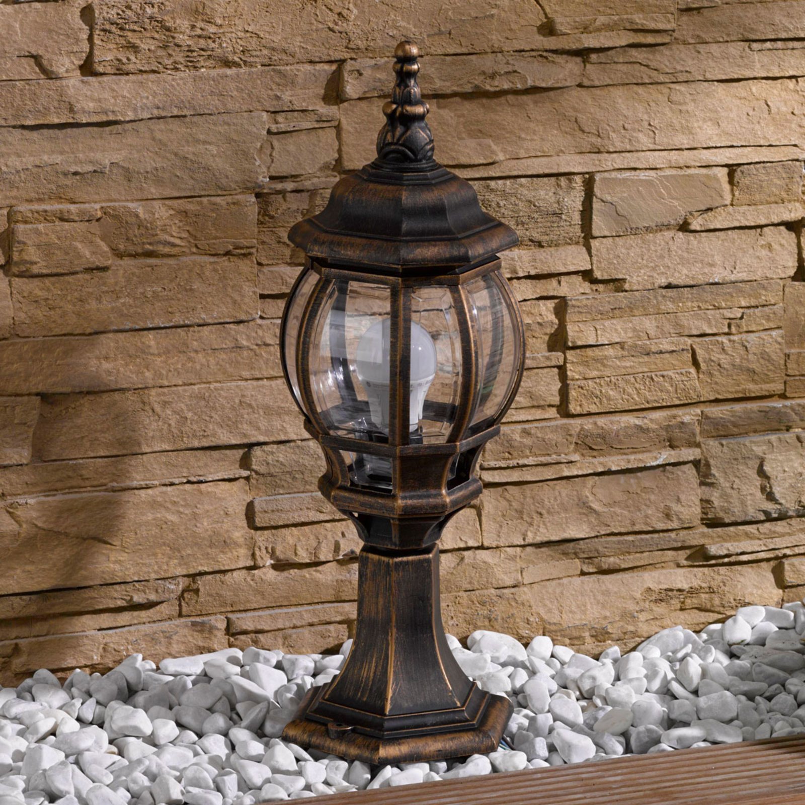 Nadesha Tuinlamp H53 Brushed Gold - Lindby