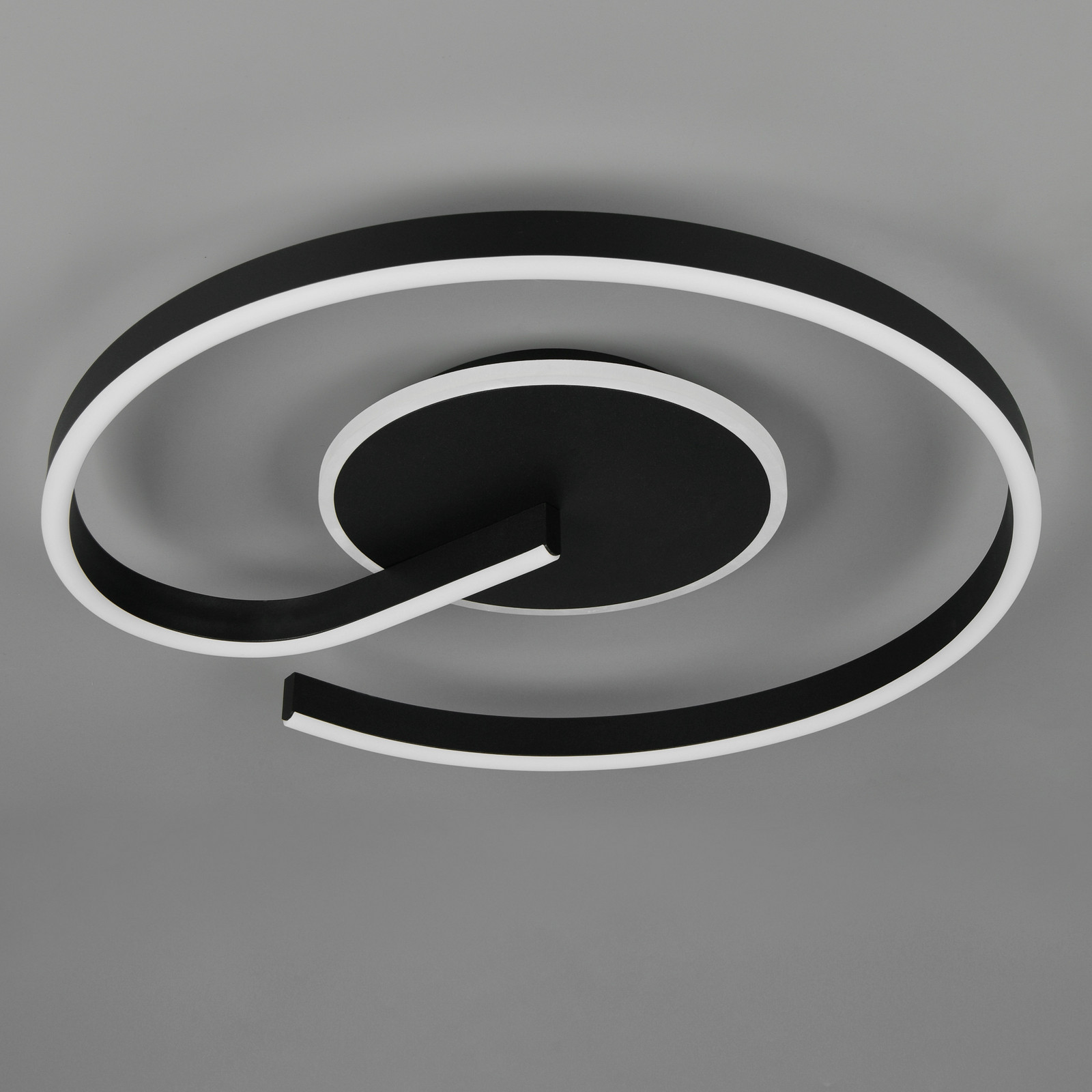 Reality Leuchten Plafonieră LED Calle negru Ø 50 cm CCT dimabil - Camera de zi / sufragerie - Modern - Metal