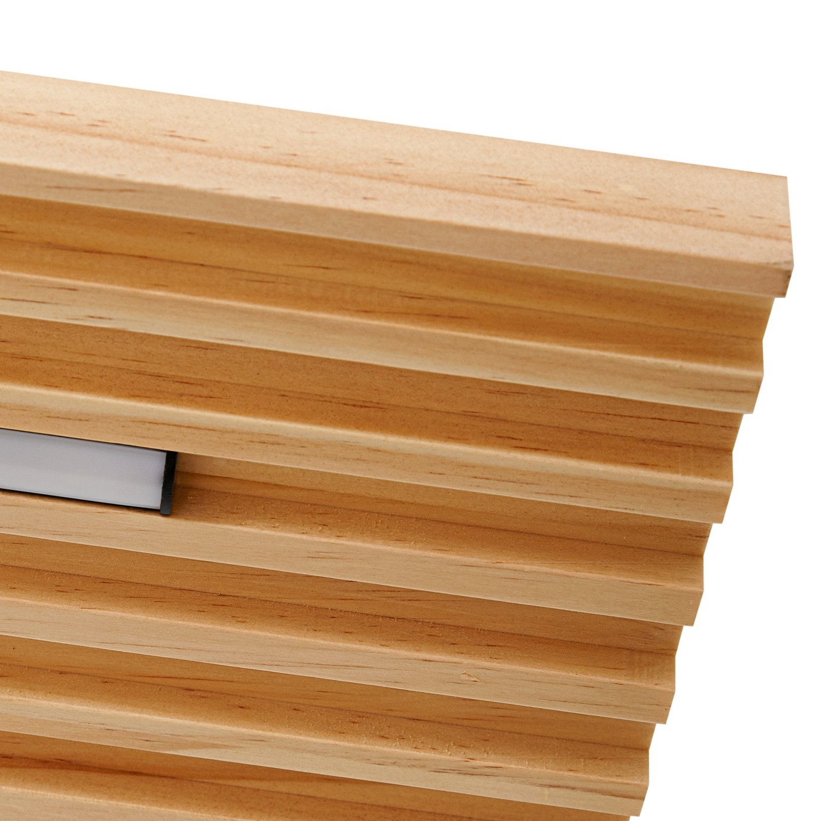 Lindby LED-Deckenleuchte Madero, Kiefernholz, 90 cm x 20 cm