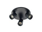 Iavo 3 Round Stropní Lampa Black - Arcchio