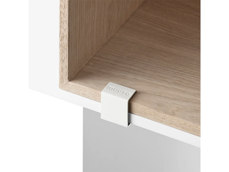 Muuto – Mini Stacked Storage System Extra Clips (1 pcs.) White