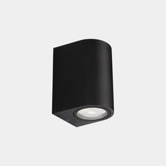 LEDS-C4 Външна стенна лампа Eko Single, черна, широчина 7 cm, алуминий