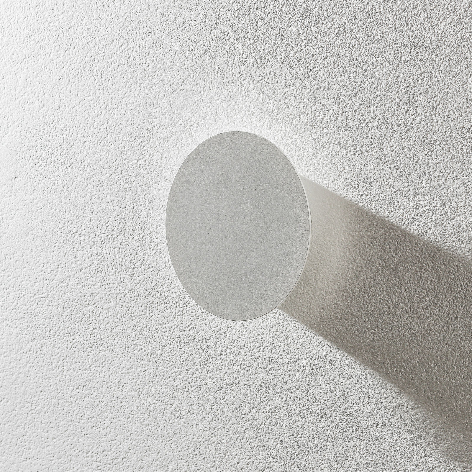 Escale Blade LED sienas lampa, matēts balts, Ø 18 cm