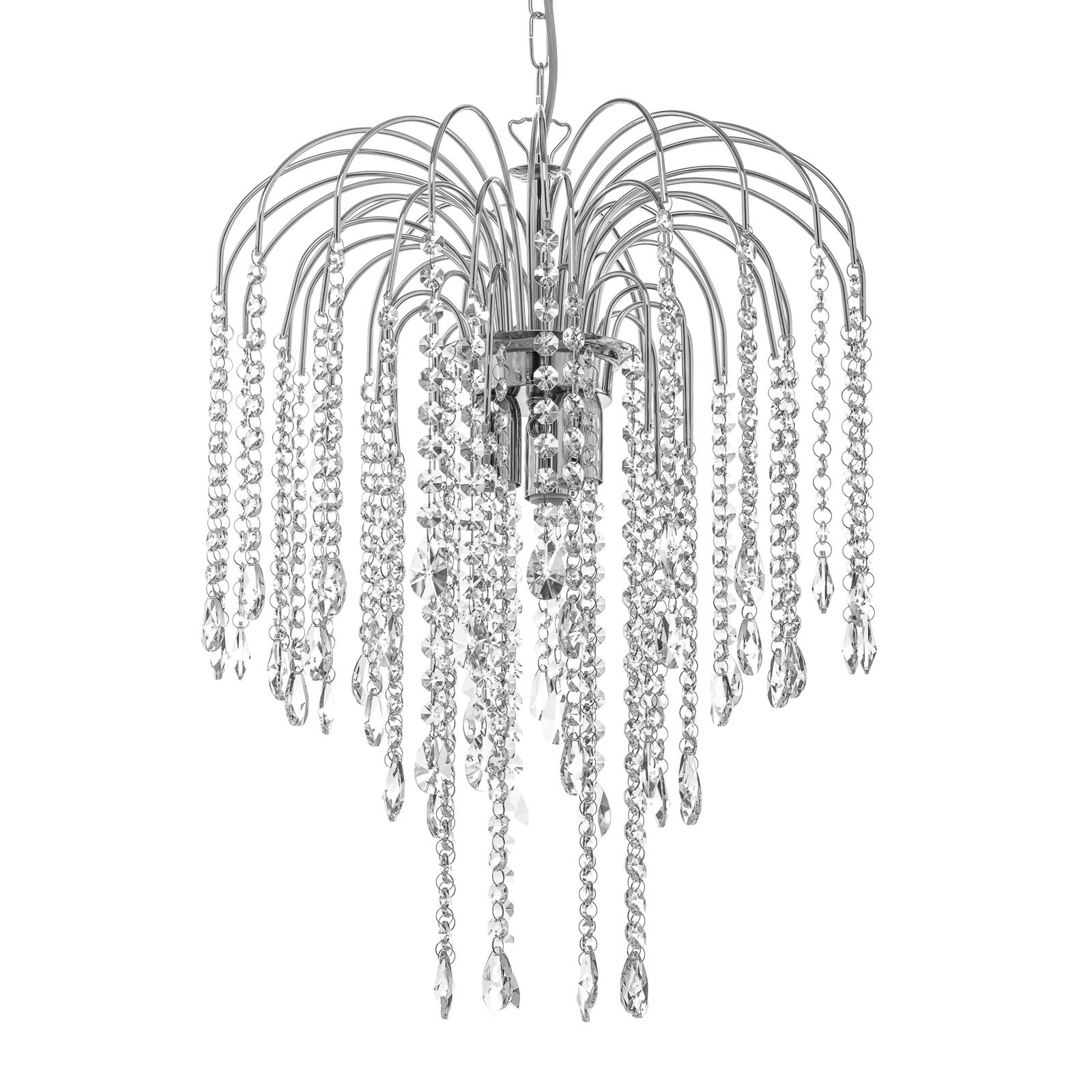 Lampa wisząca Pioggia z deszczem kryształów Ø40cm