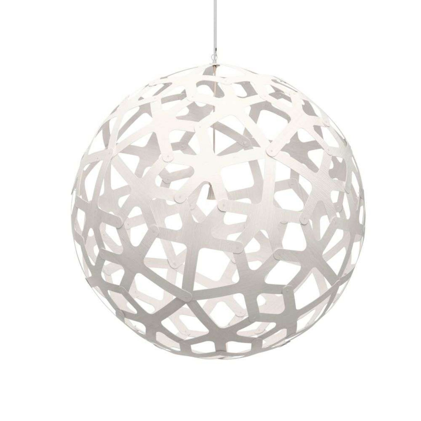 Coral Lustră Pendul Ø100 White 2 Sides - David Trubridge