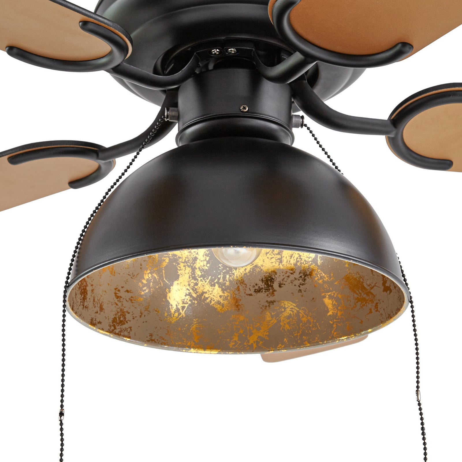 Lucande loftventilator med lys Shamoian, støjsvag, Ø 130 cm