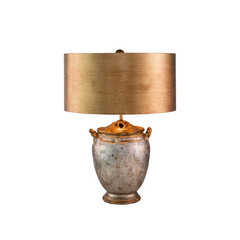 Stolová lampa Jackson so zlatými listovými akcentmi