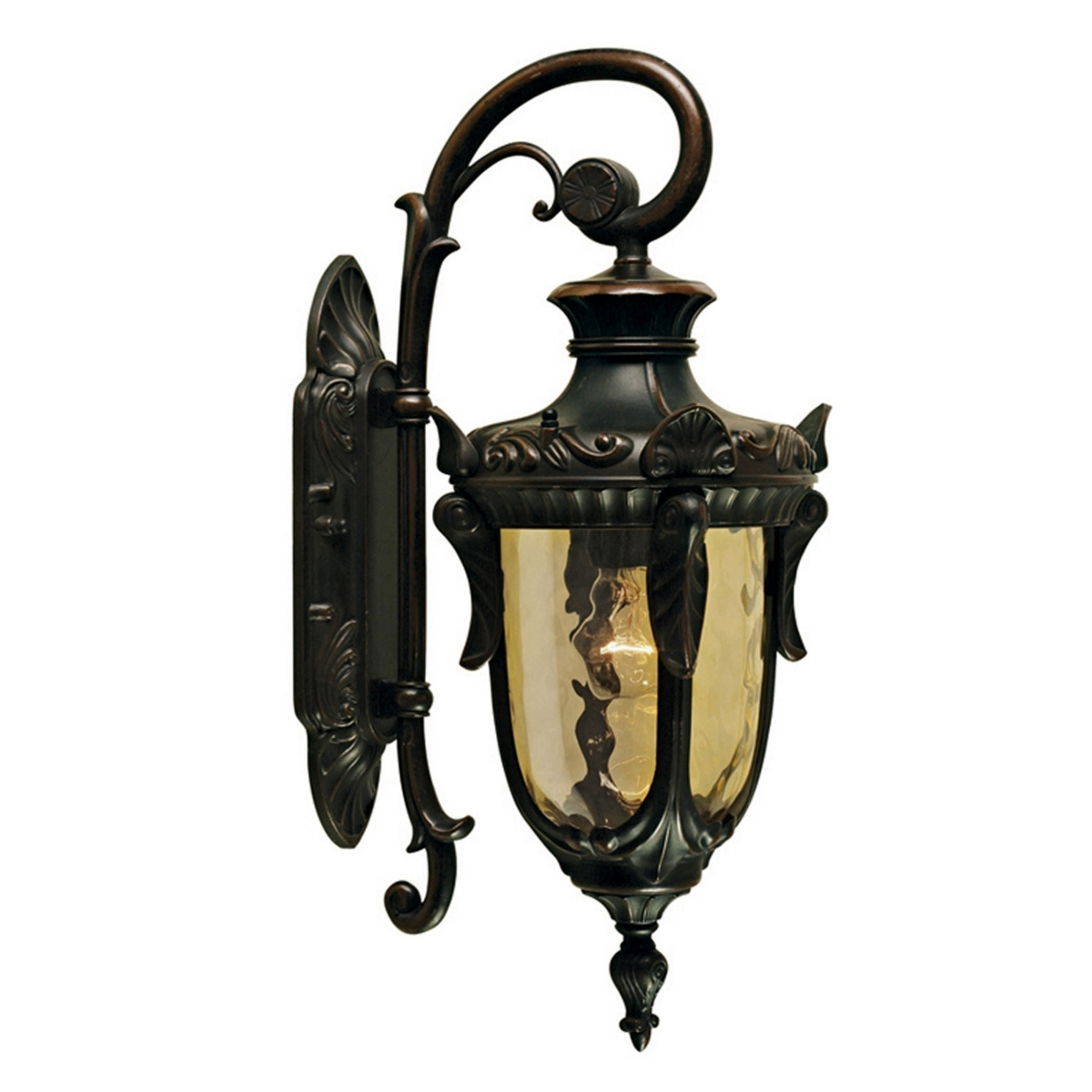 Applique d'extérieur Philadelphia 52 cm bronze/ambre IP43 - Elstead