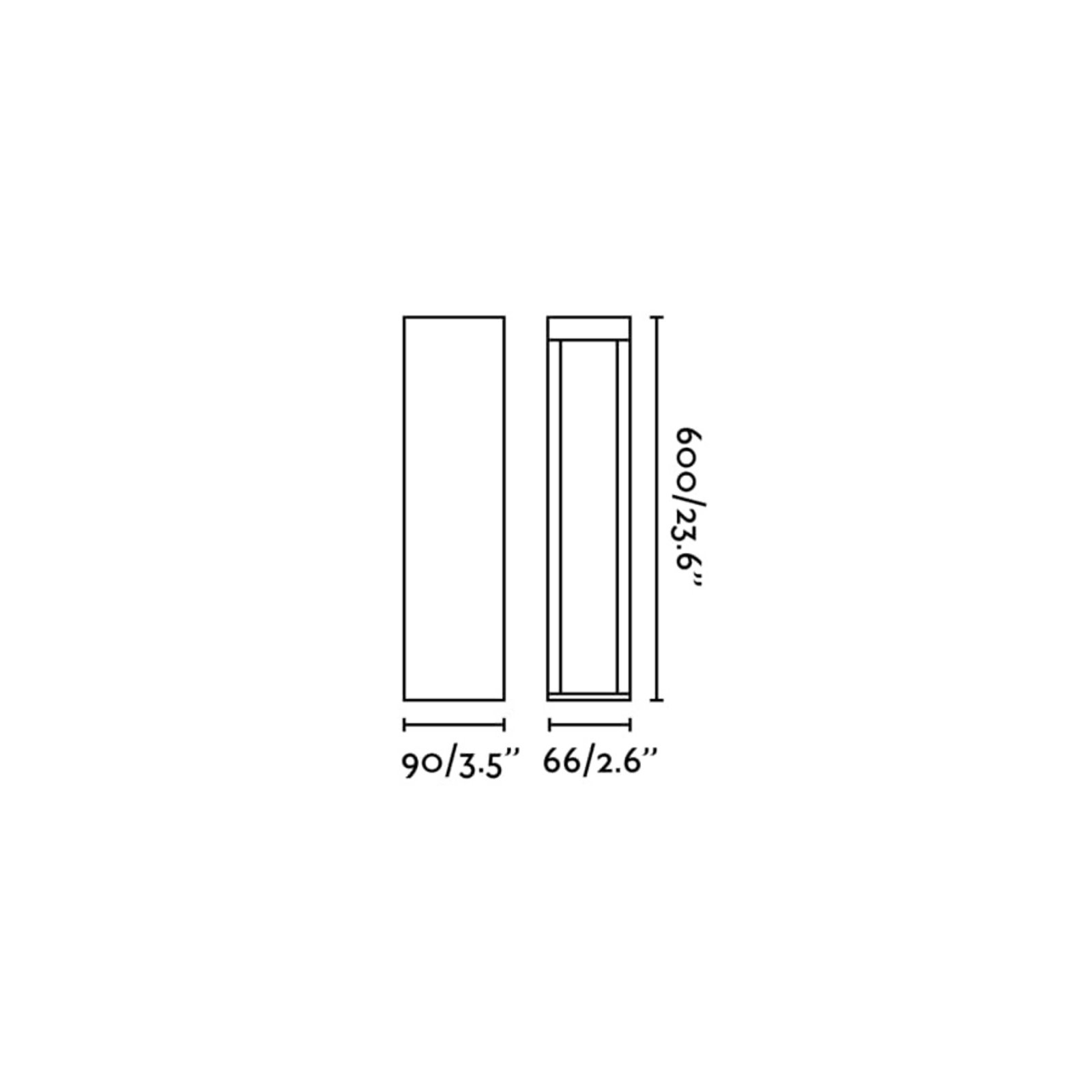 Cerler LED pedestal light, anthracite, 60 cm, metal, IP65, CCT