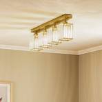 AV-1795-4EY ceiling, 4-bulb linear, antique gold