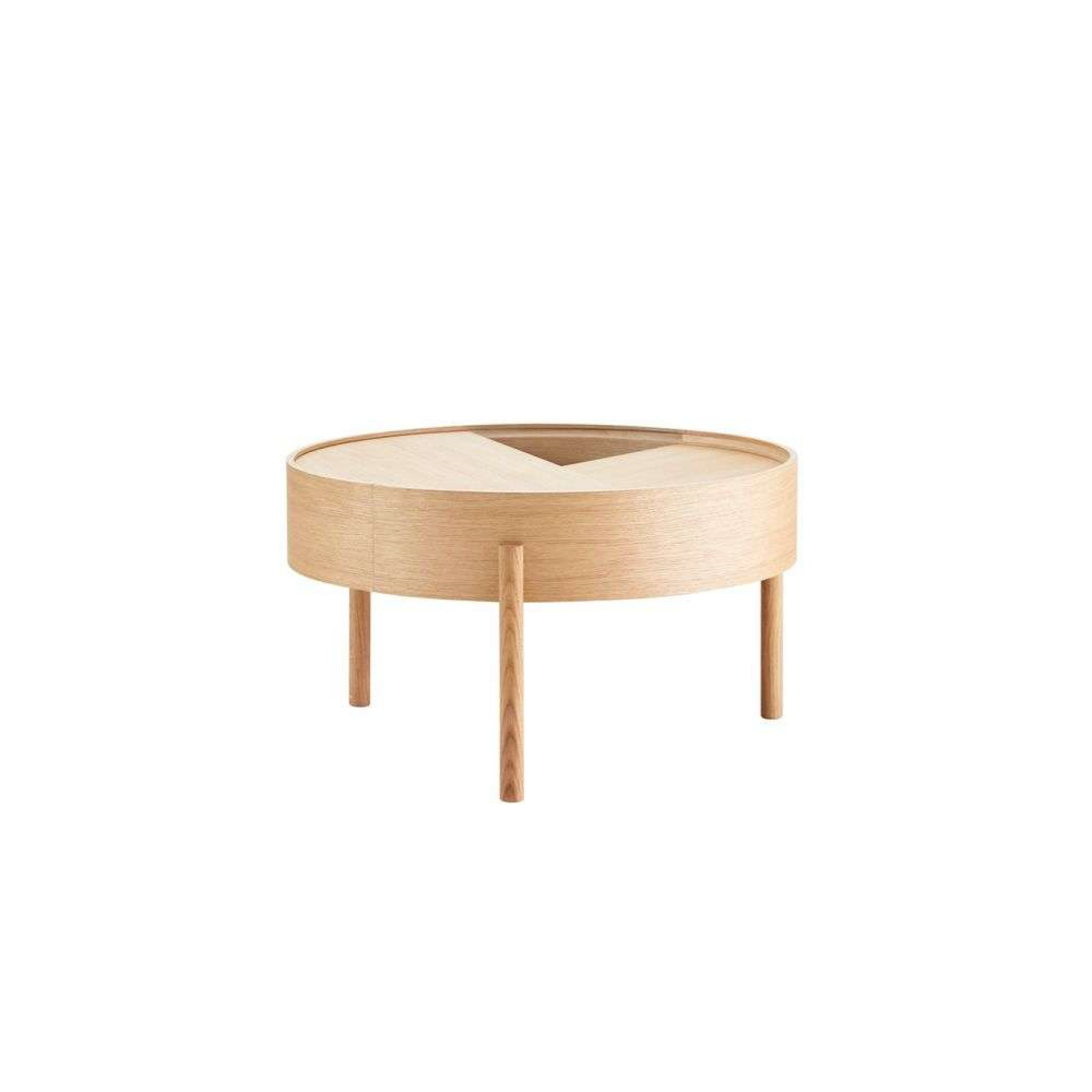 Arc Sofa-Tisch Ø66 Oiled Oak - Woud