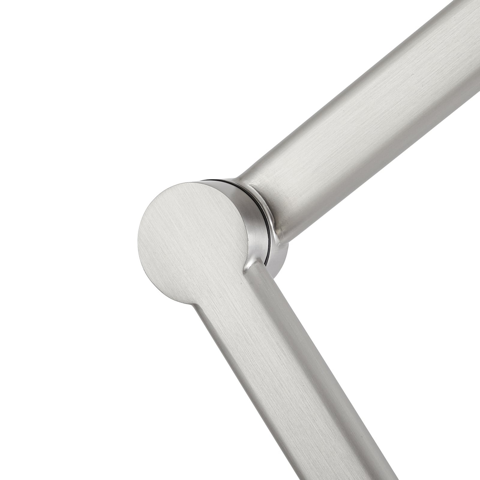 Lampe sur pied Silka, nickel satiné, réglable, 216 cm, E27 - Lucande