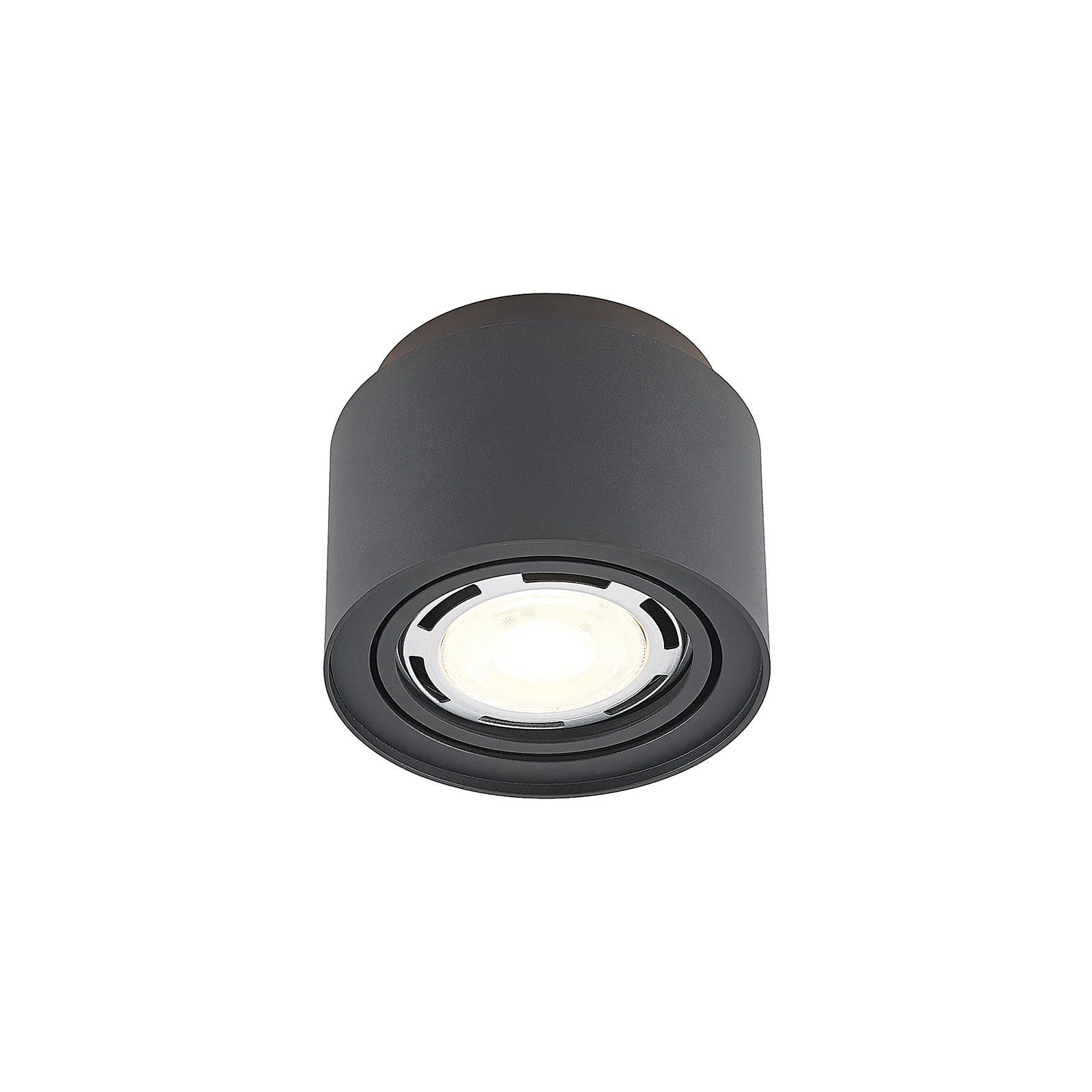 Arcchio plafonieră Walisa, Ø 15 cm, negru, metal, GU10