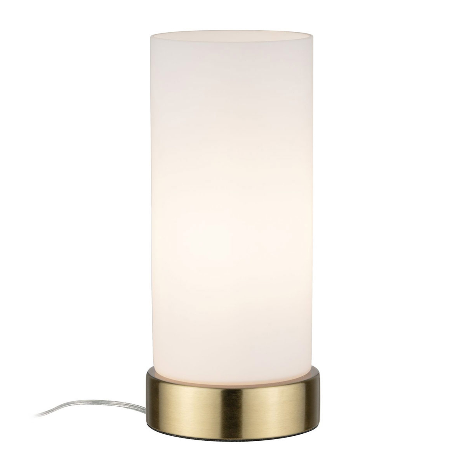 Paulmann asztali lámpa Pinja sárgaréz/opál