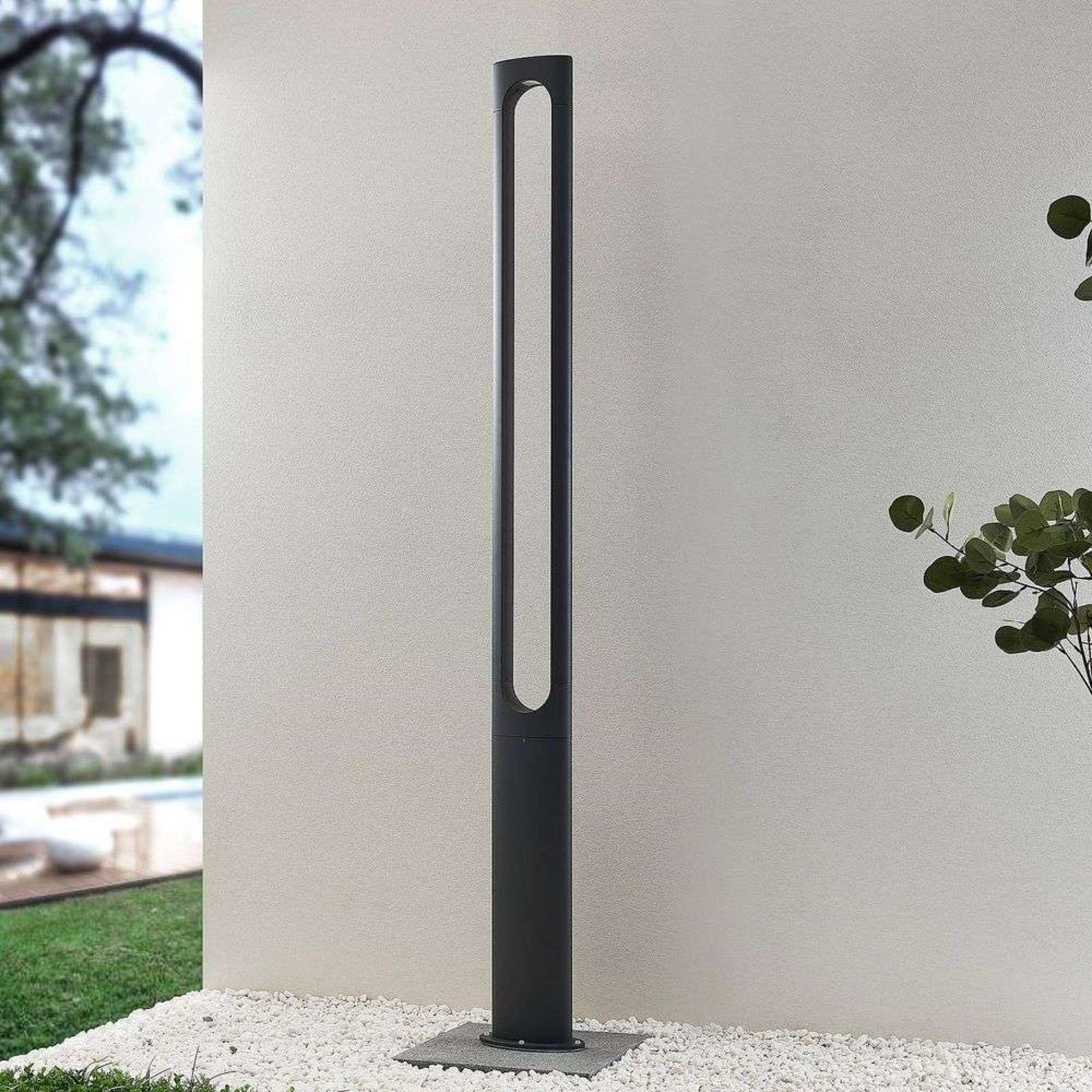 Dovino Lampă de Grădină de Exterior H200 Dark Grey - Lucande