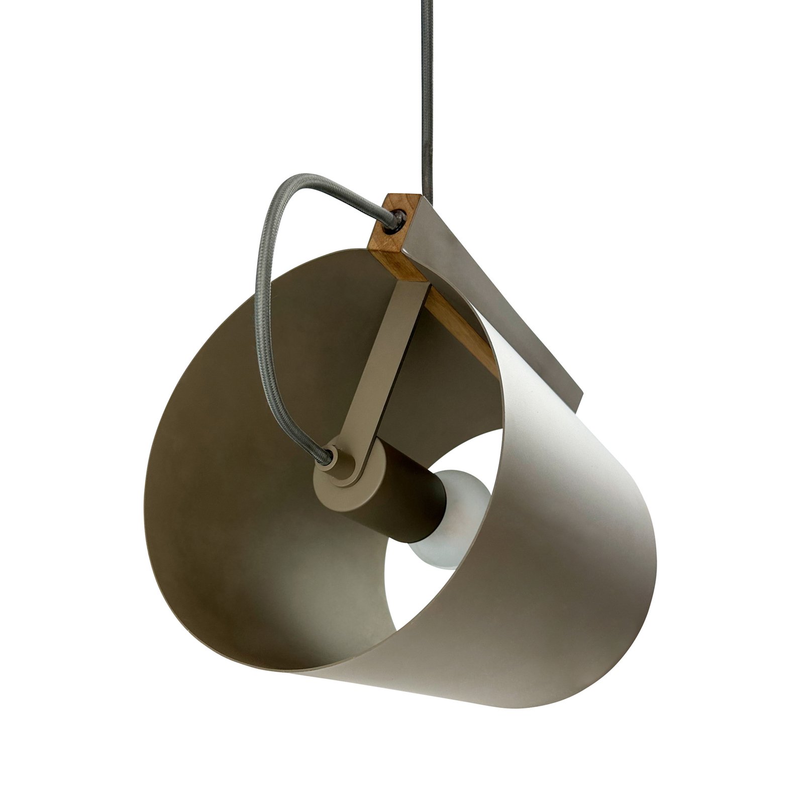 Dyberg Larsen Wum hanglamp, grijs, verstelbaar