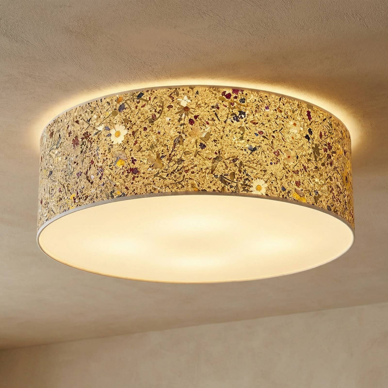 LeuchtNatur Discus Plafonnier 35cm Prairie d'alpage