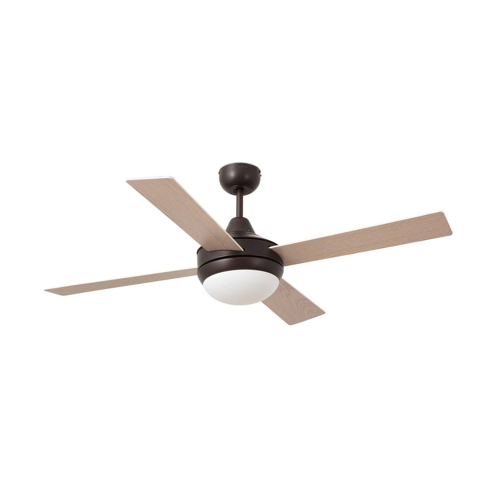 Deckenventilator Icaria L mit Licht braun/mahagoni günstig online kaufen