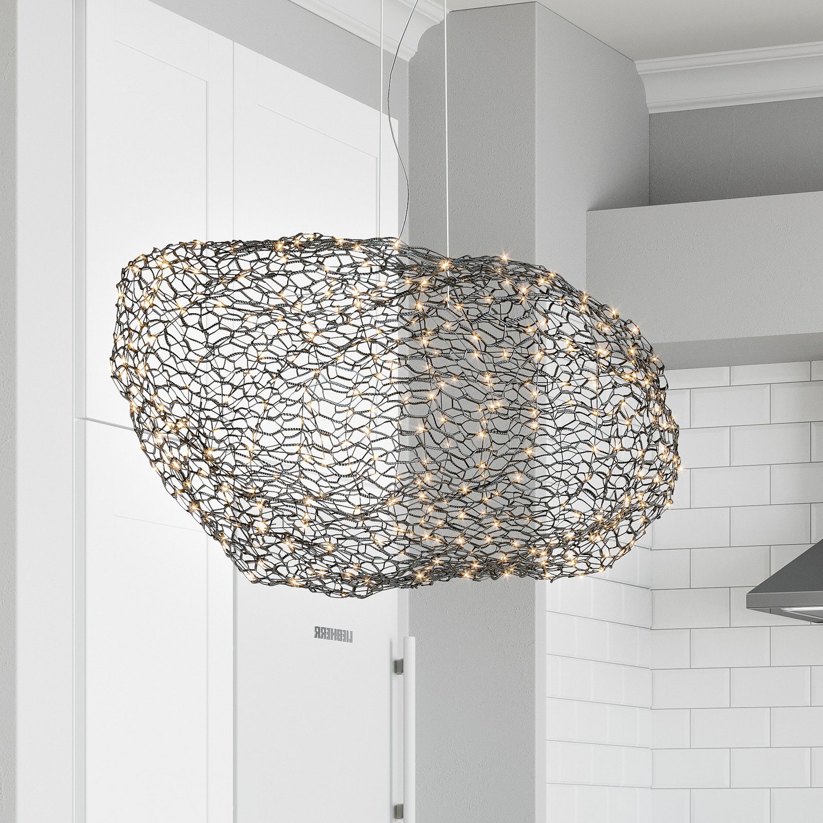 By Rydéns Hayden Lampă suspendată cu LED negru mat 76cm