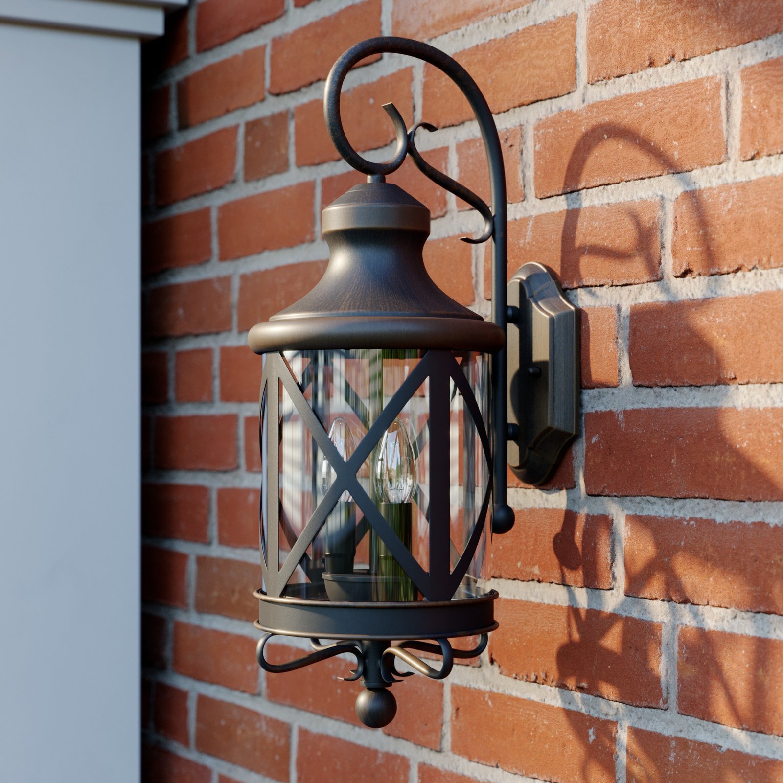 Marcellino Outdoor Wall Lamp IP23 Rust - Lucande