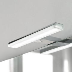 Oświetlenie lustra LED Pandora, chrom, szerokość 30,8 cm