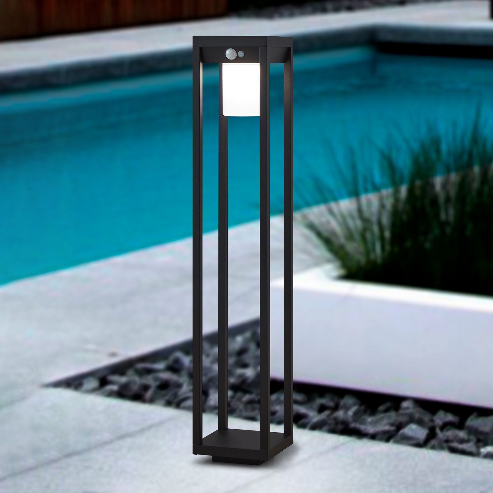 Martano solar LED path light with a sensor