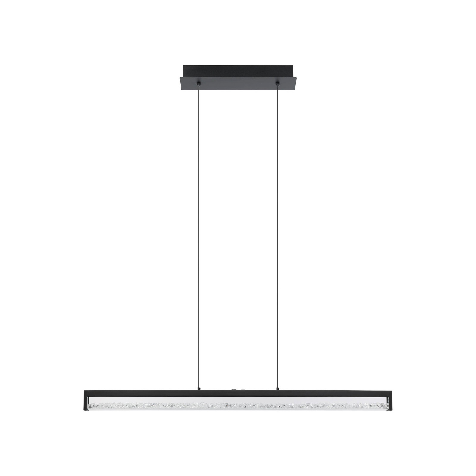 Cardito Tunable suspendată LED alb 100cm negru