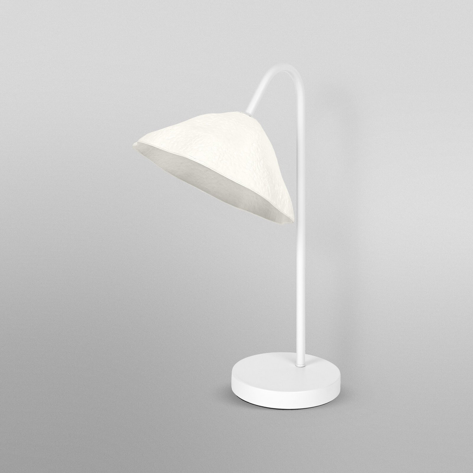 OSRAM bordlampe Decor Lotus Leaf, 1 lyskilde, hvit, papir, E14