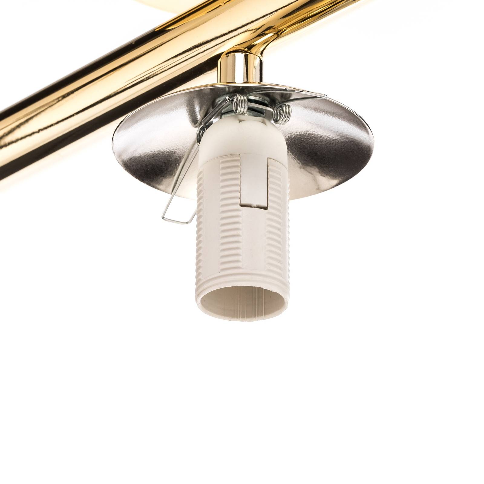 Lampa sufitowa Linea, złota, 1-punktowa