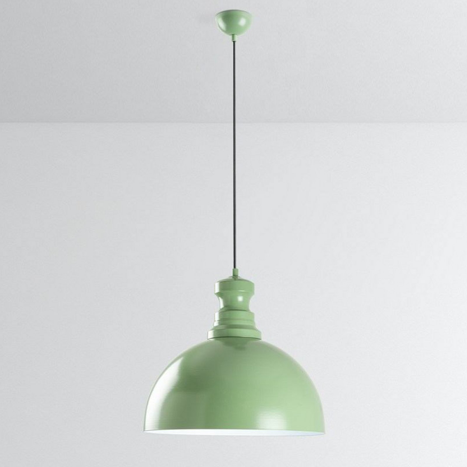 Kure pendant light, mint green, metal, Ø 40 cm E27